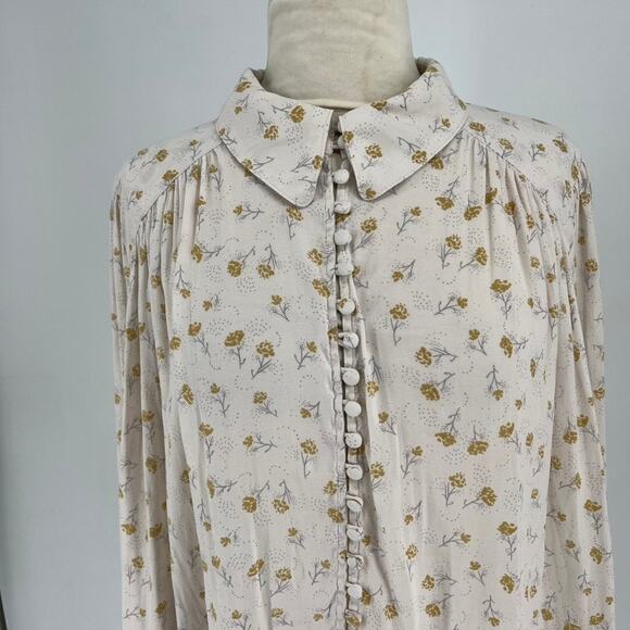 Free People Top Floral Medium Bohemian - Picture 7 of 8